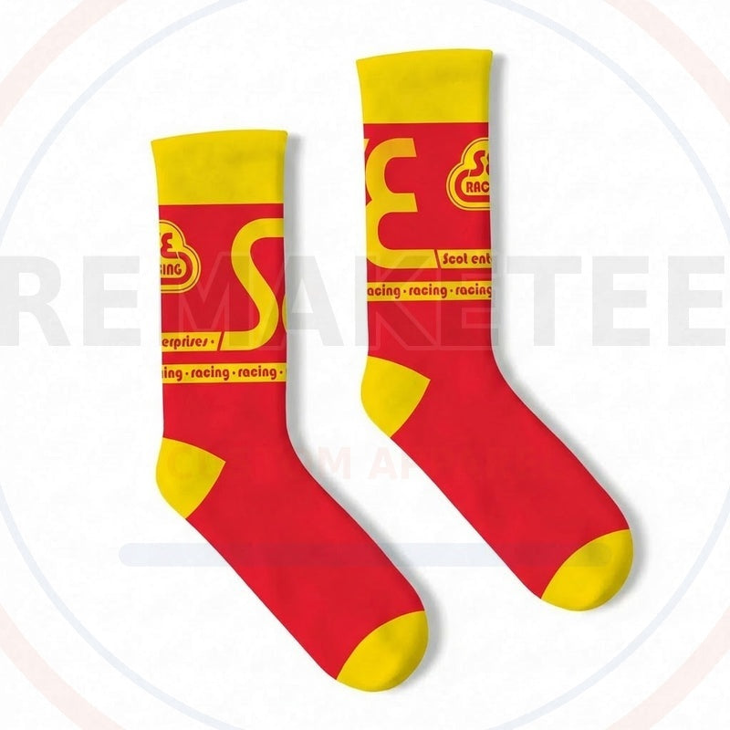 RemakeTee Custom Vintage Retro BMX Racing Socks 043