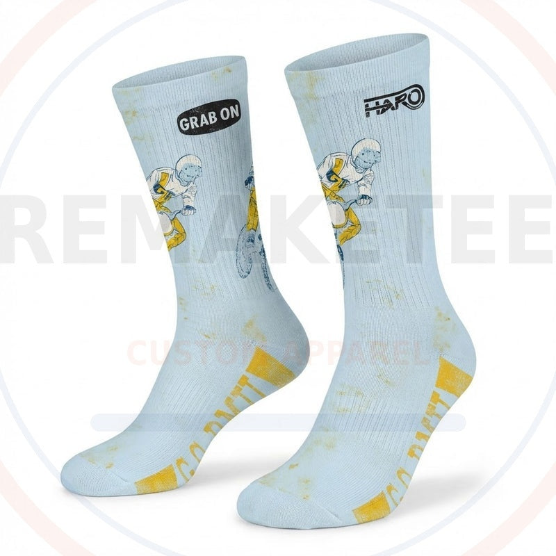 RemakeTee Custom Vintage Retro BMX Racing Socks 047