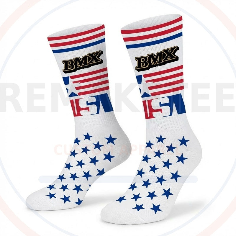 RemakeTee Custom Vintage Retro BMX Racing Socks 051