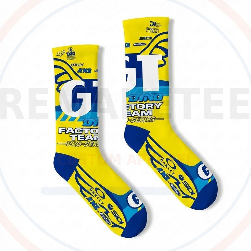 RemakeTee Custom Vintage Retro BMX Racing Socks 052