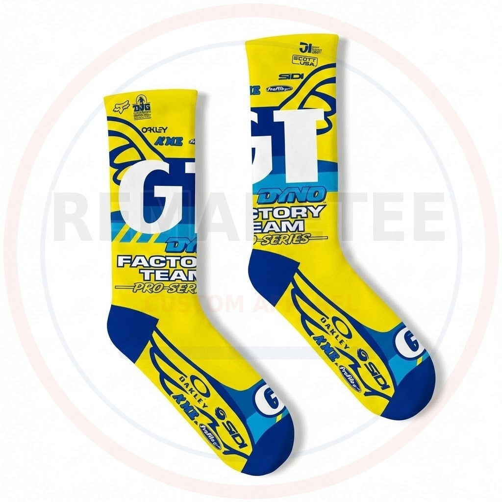 RemakeTee Custom Vintage Retro BMX Racing Socks 053