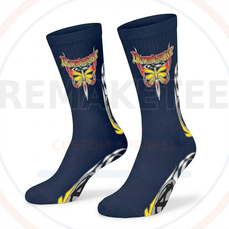 RemakeTee Custom Vintage Retro BMX Racing Socks 054