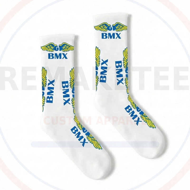 RemakeTee Custom Vintage Retro BMX Racing Socks 057