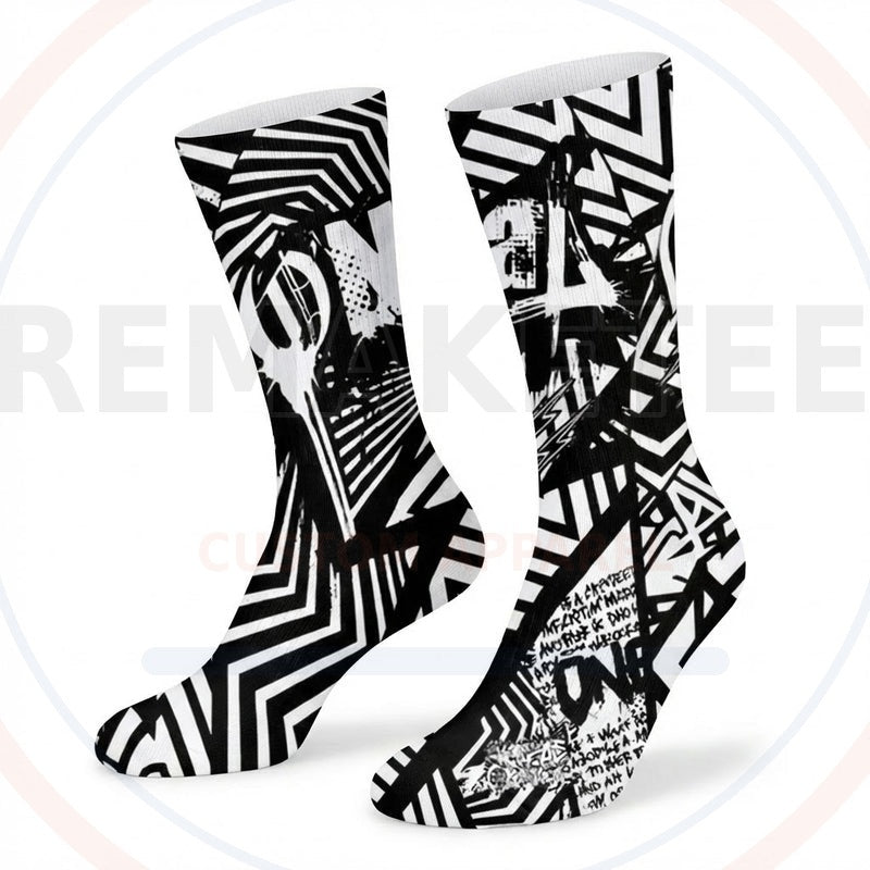 RemakeTee Custom Vintage Retro BMX Racing Socks 059
