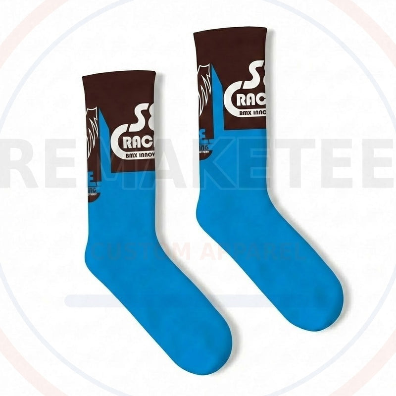 RemakeTee Custom Vintage Retro BMX Racing Socks 070
