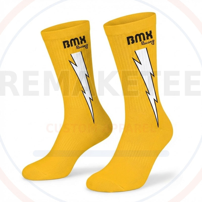 RemakeTee Custom Vintage Retro BMX Racing Socks 072