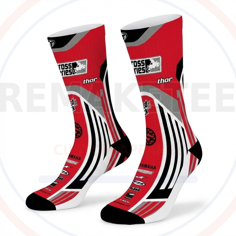 RemakeTee Custom Vintage Retro BMX Racing Socks 078