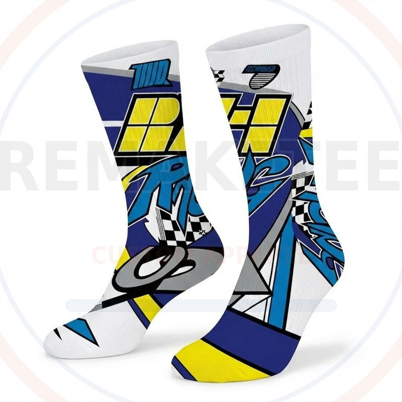 RemakeTee Custom Vintage Retro BMX Racing Socks 090