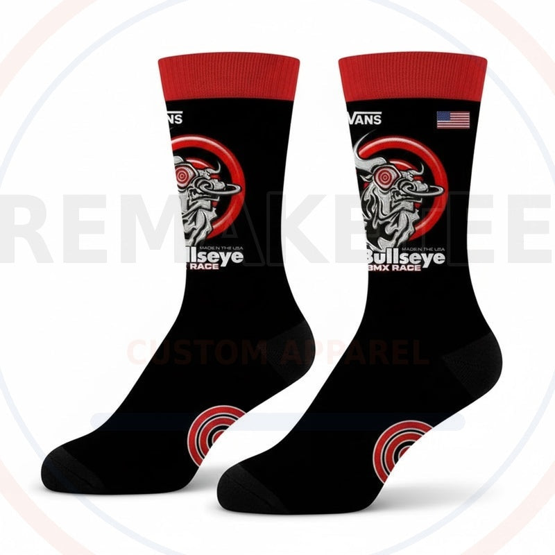 RemakeTee Custom Vintage Retro BMX Racing Socks 092
