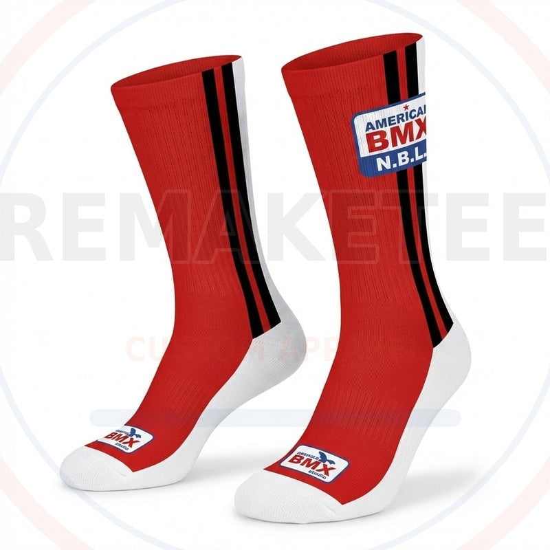 RemakeTee Custom Vintage Retro BMX Racing Socks 097