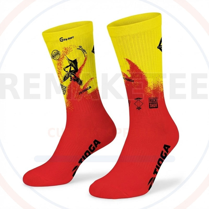 RemakeTee Custom Vintage Retro BMX Racing Socks 099