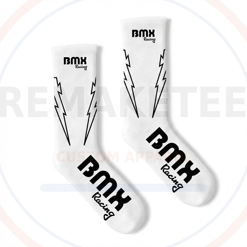 RemakeTee Custom Vintage Retro BMX Racing Socks 108