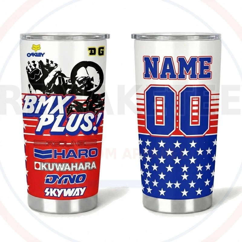 RemakeTee Custom Vintage Retro BMX Racing Tumbler Cup 097