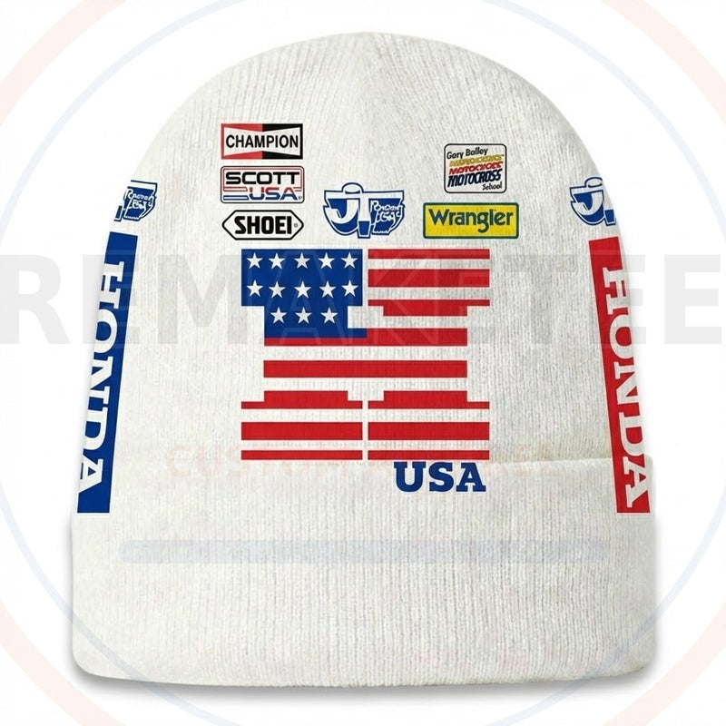 RemakeTee Custom Vintage Retro VMX Racing Beanie 257