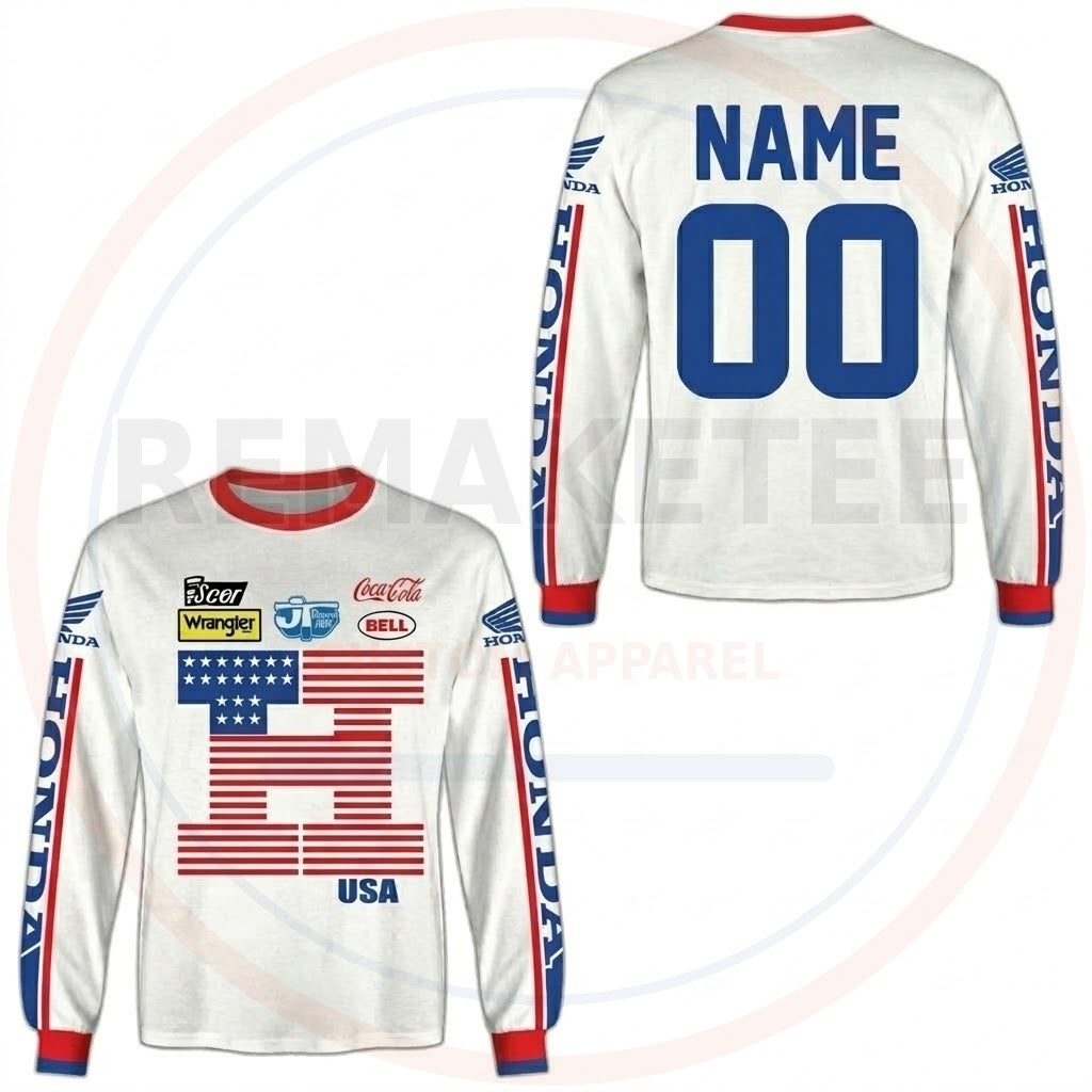 RemakeTee Custom Vintage Retro VMX Racing Jersey 1166