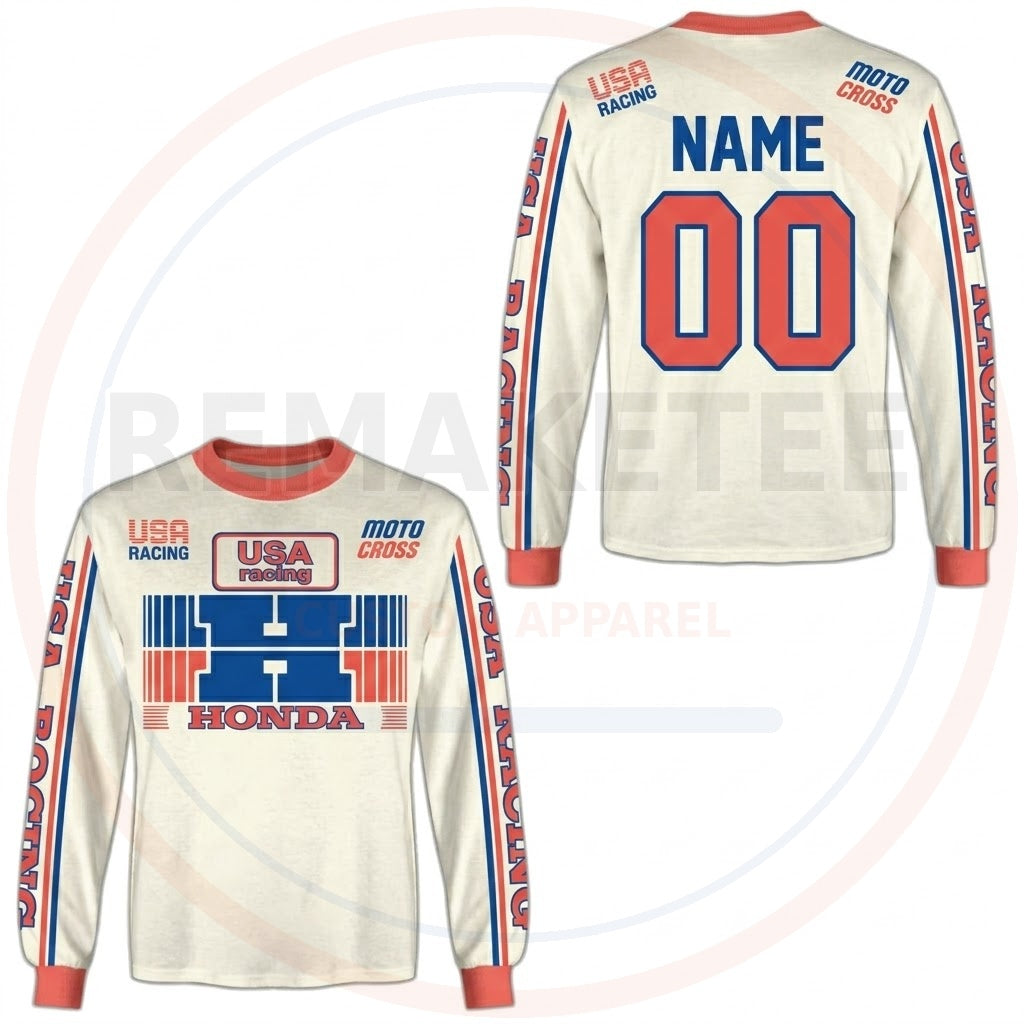 RemakeTee Custom Vintage Retro VMX Racing Jersey 1229