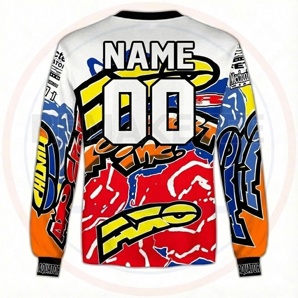 RemakeTee Custom Vintage Retro VMX Racing Jersey 724