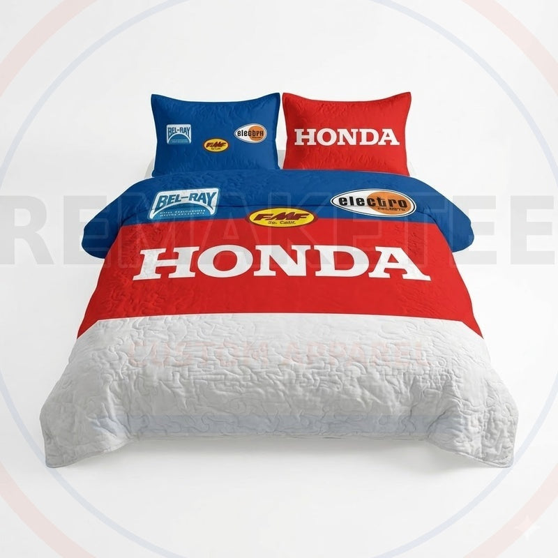 RemakeTee Custom Vintage Retro VMX Racing Quilted Bedding Sets 012