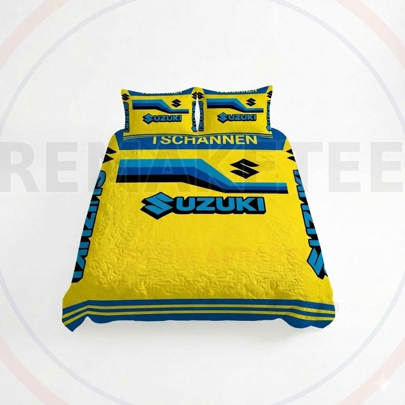 RemakeTee Custom Vintage Retro VMX Racing Quilted Bedding Sets 026