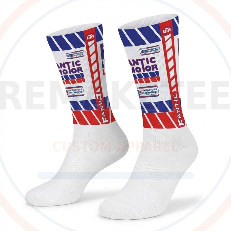 RemakeTee Custom Vintage Retro VMX Racing Socks 001