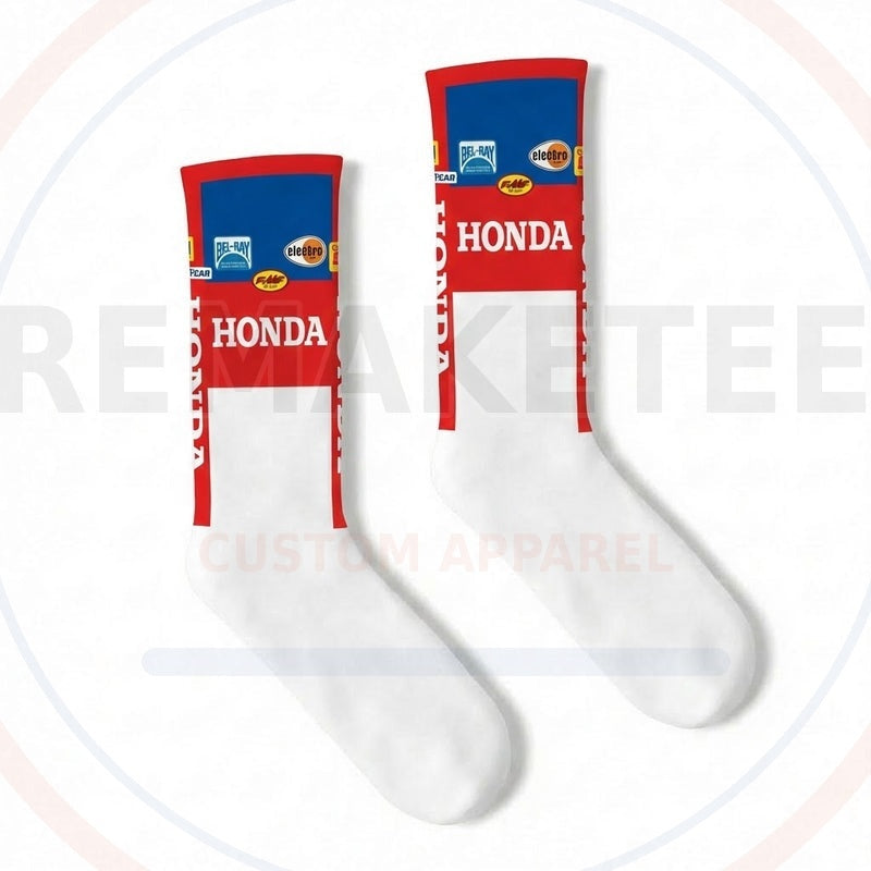 RemakeTee Custom Vintage Retro VMX Racing Socks 020