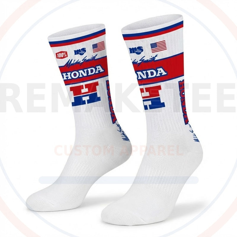 RemakeTee Custom Vintage Retro VMX Racing Socks 023