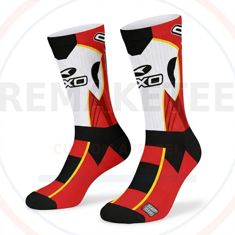 RemakeTee Custom Vintage Retro VMX Racing Socks 041