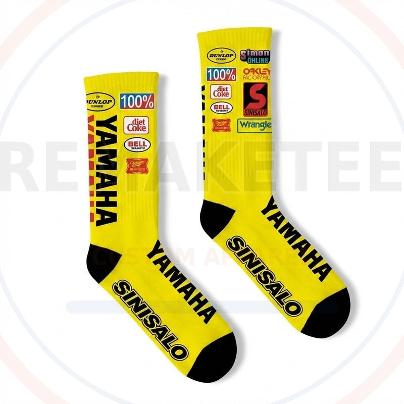 RemakeTee Custom Vintage Retro VMX Racing Socks 042