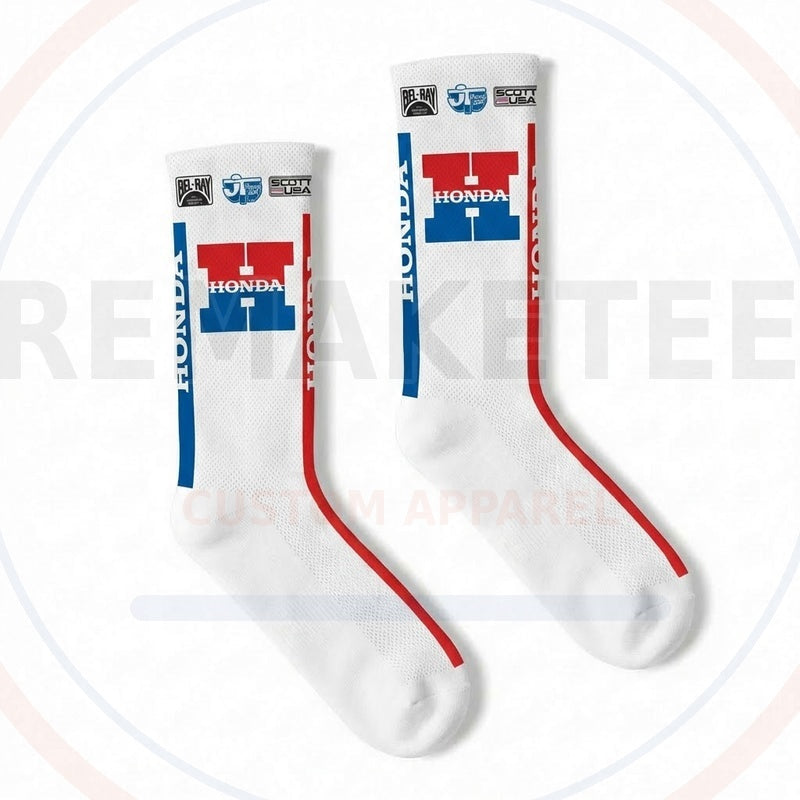 RemakeTee Custom Vintage Retro VMX Racing Socks 053