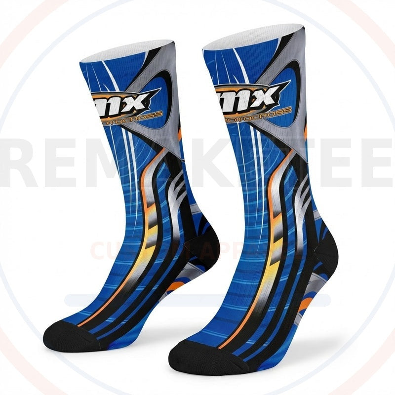 RemakeTee Custom Vintage Retro VMX Racing Socks 061