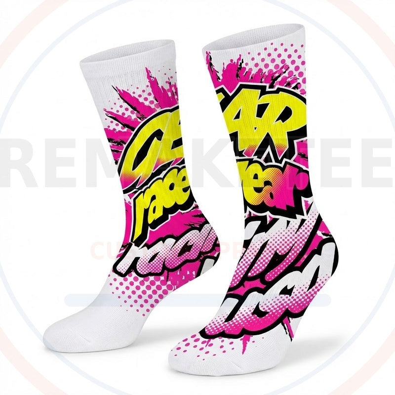 RemakeTee Custom Vintage Retro VMX Racing Socks 062