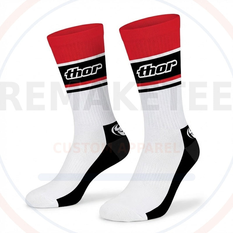 RemakeTee Custom Vintage Retro VMX Racing Socks 076