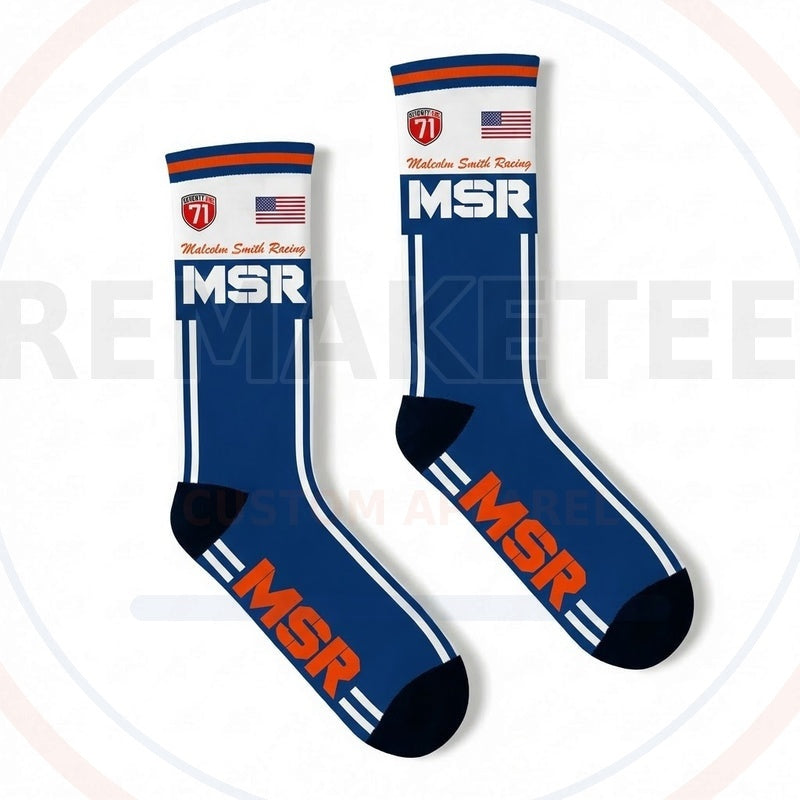RemakeTee Custom Vintage Retro VMX Racing Socks 078