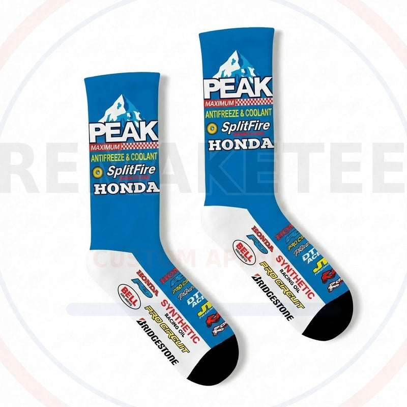 RemakeTee Custom Vintage Retro VMX Racing Socks 086