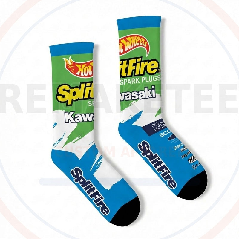 RemakeTee Custom Vintage Retro VMX Racing Socks 093