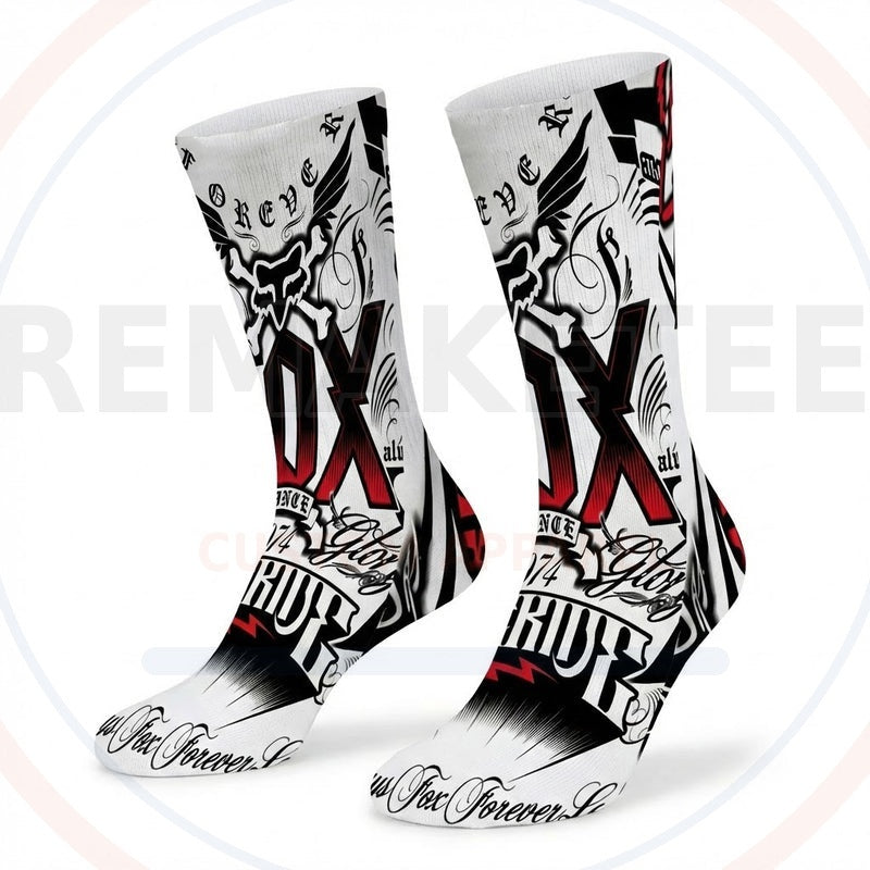 RemakeTee Custom Vintage Retro VMX Racing Socks 094