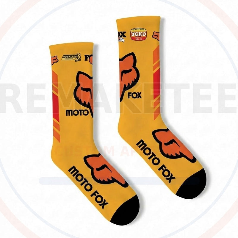 RemakeTee Custom Vintage Retro VMX Racing Socks 096