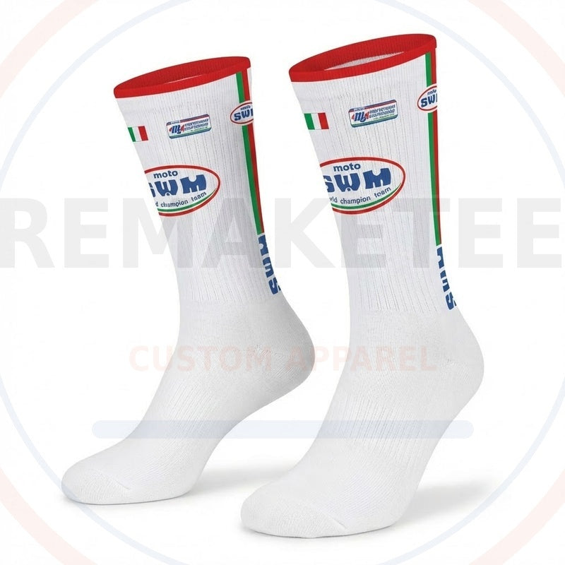 RemakeTee Custom Vintage Retro VMX Racing Socks 097