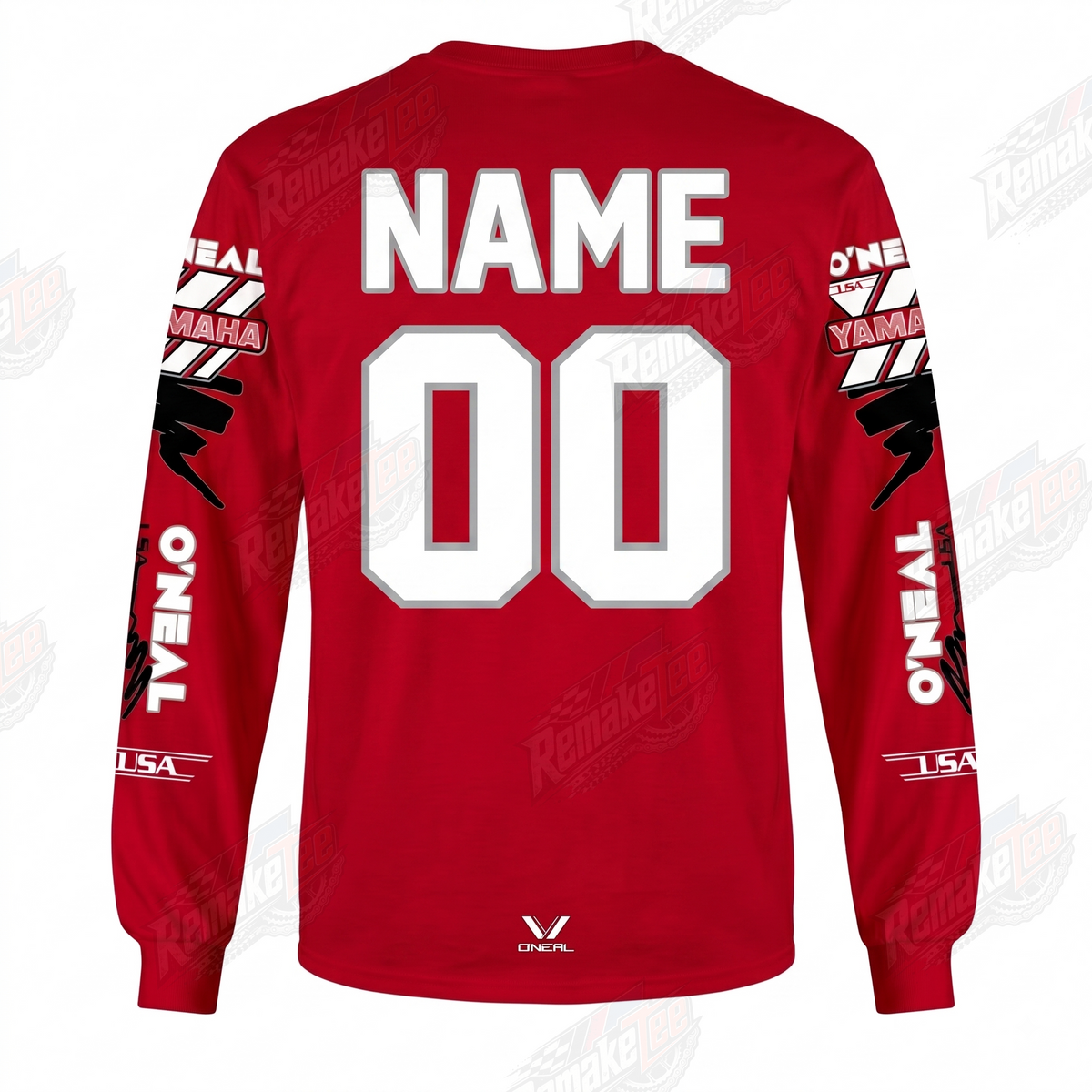 O'Neal Yamaha Racing Red vintage VMX racing jersey - alternate product view