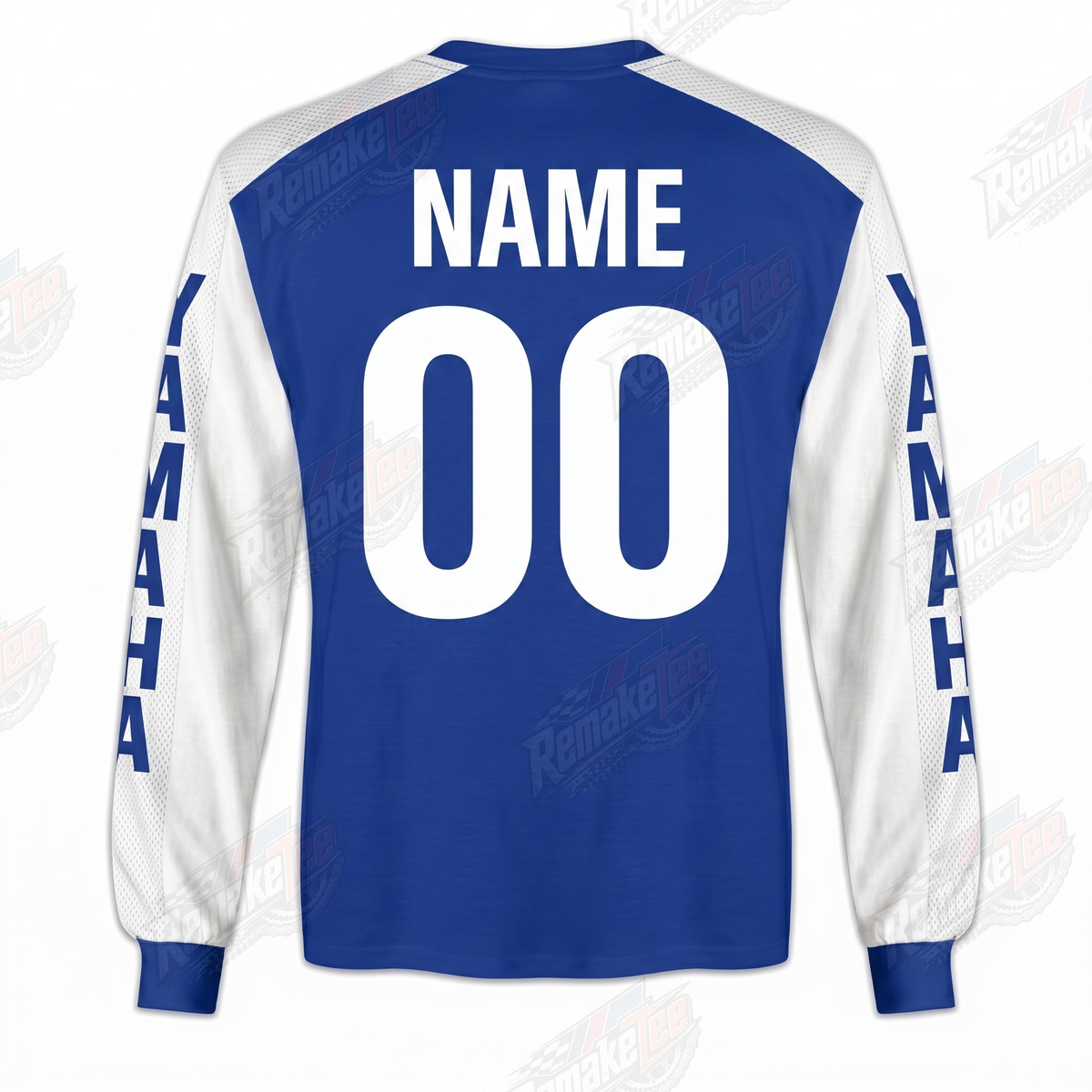 Yamaha Racing Blue White vintage VMX racing jersey - alternate product view