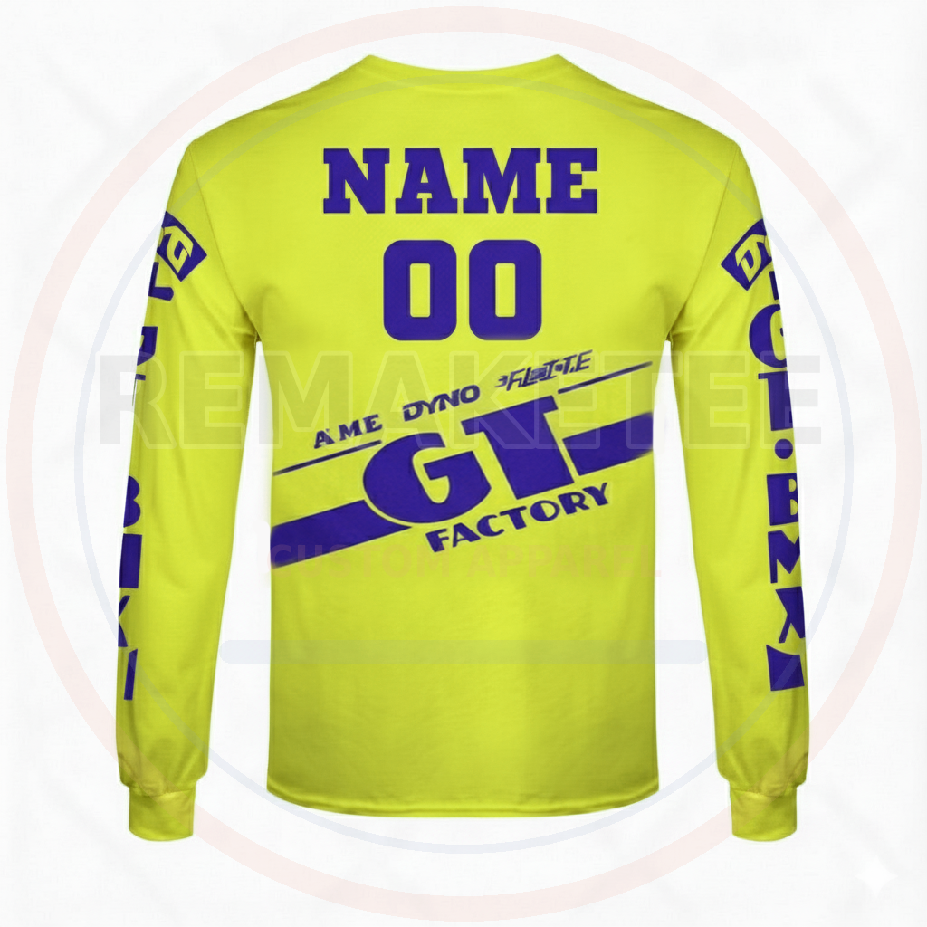 RemakeTee GT Custom Vintage Retro BMX Racing Jersey 155