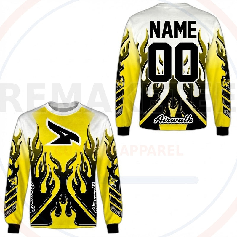 RemakeTee Airwalk Custom Vintage Retro BMX Racing Jersey 436