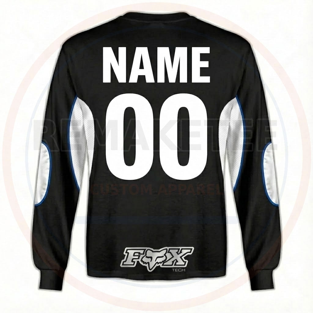 RemakeTee Fox Custom Vintage Retro BMX Racing Jersey 413