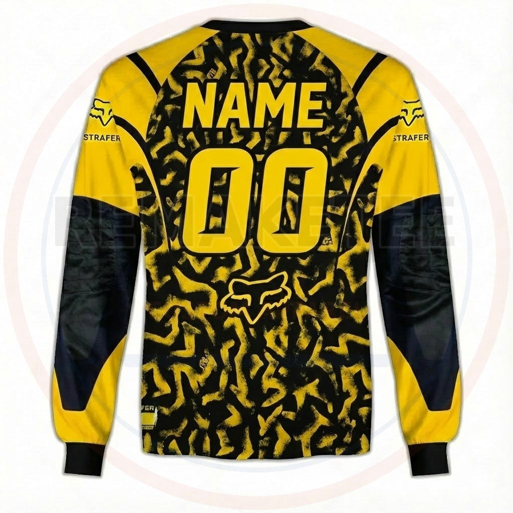 RemakeTee Fox Custom Vintage Retro BMX Racing Jersey 391
