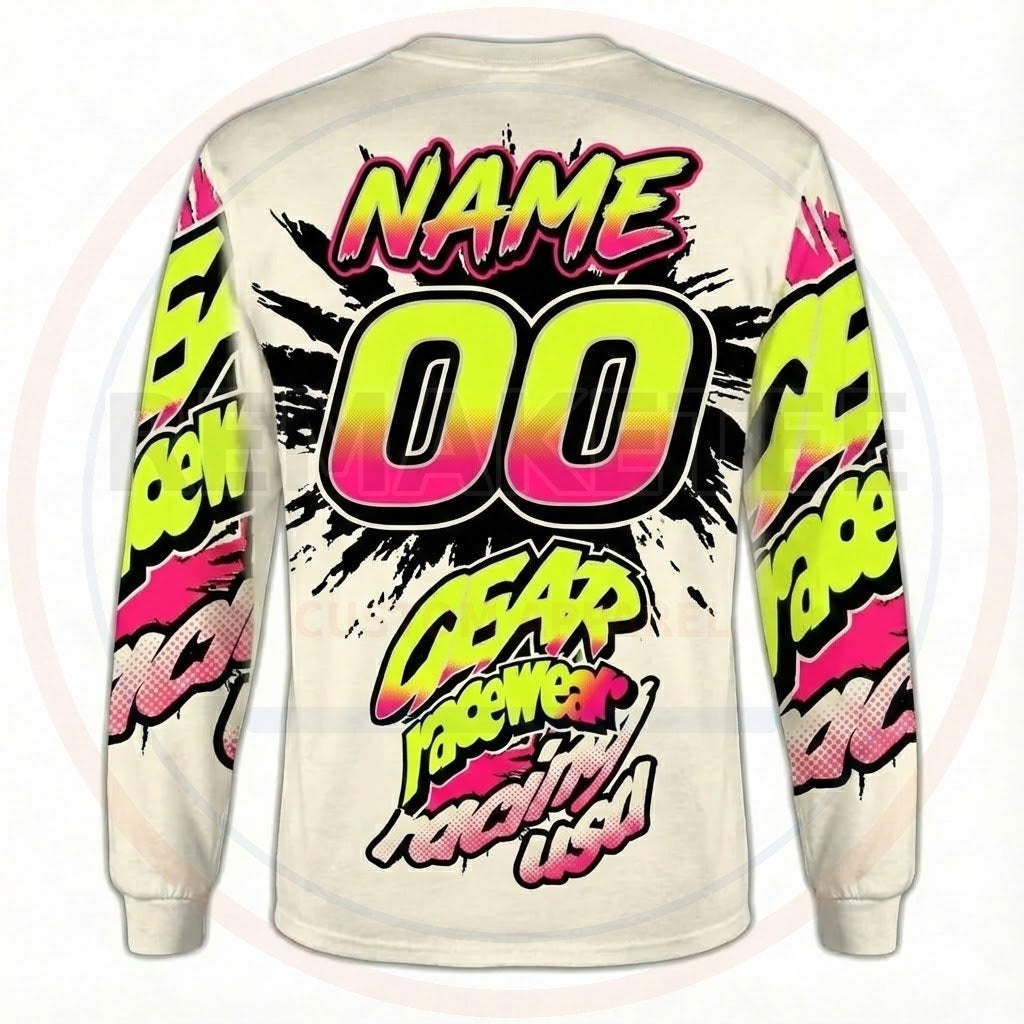 RemakeTee Dear Racewear Custom Vintage Retro BMX Racing Jersey 387