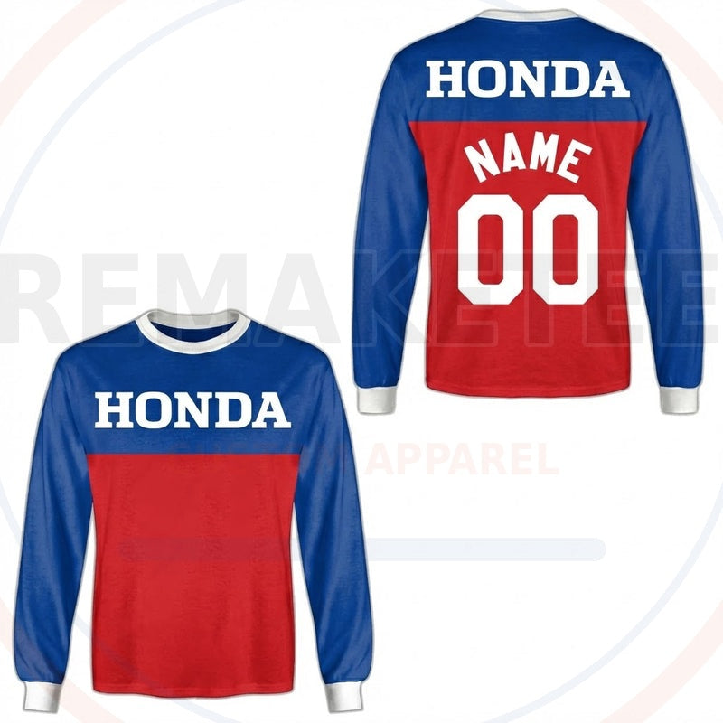 RemakeTee Honda Custom Vintage Retro BMX Racing Jersey 448