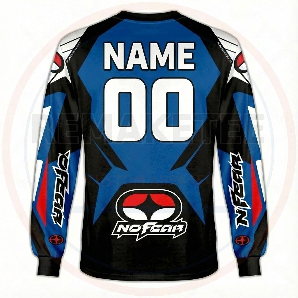 RemakeTee Nofear Custom Vintage Retro BMX Racing Jersey 400
