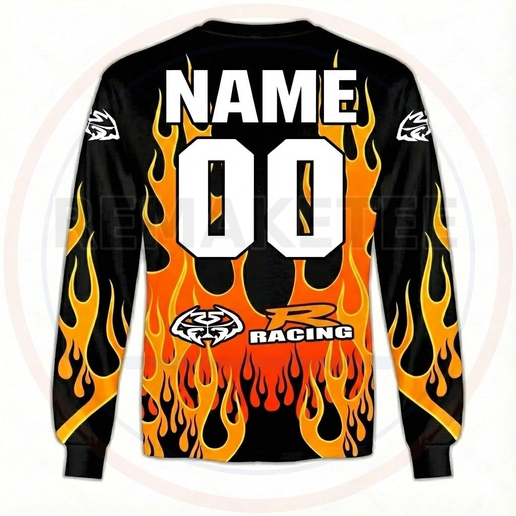 RemakeTee MTX Morocross Boy Racing Custom Vintage Retro BMX Racing Jersey 418