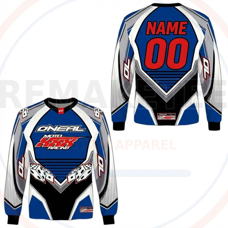 RemakeTee O'neal Custom Vintage Retro BMX Racing Jersey 440