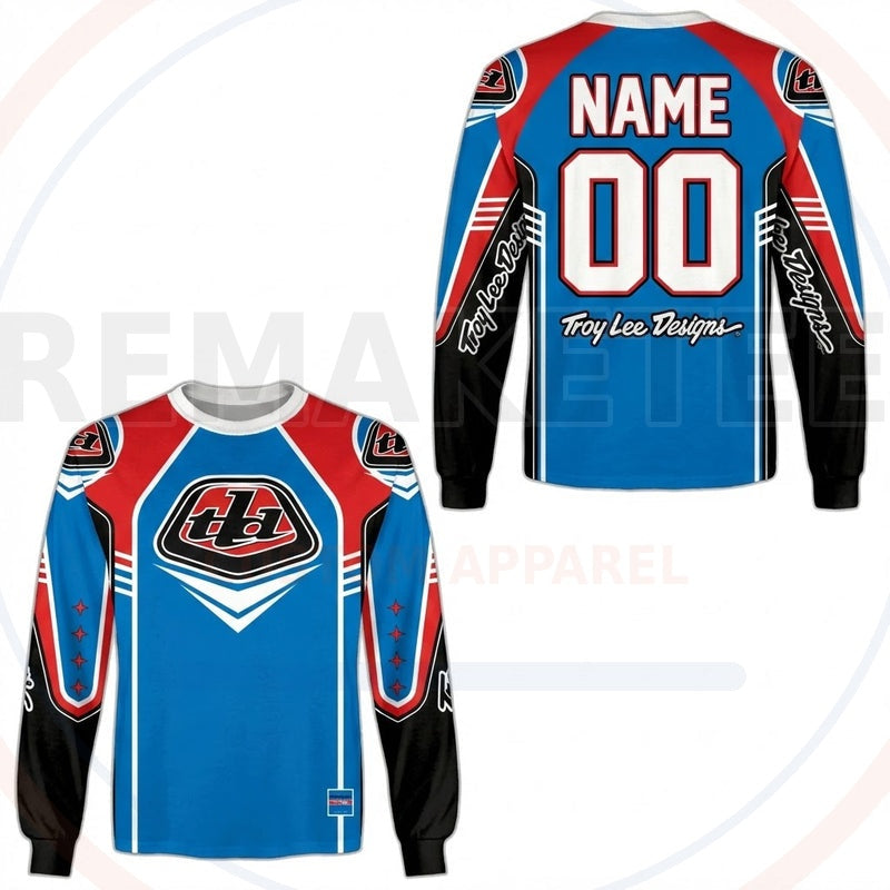 RemakeTee Troy Lee Designs Custom Vintage Retro BMX Racing Jersey 443